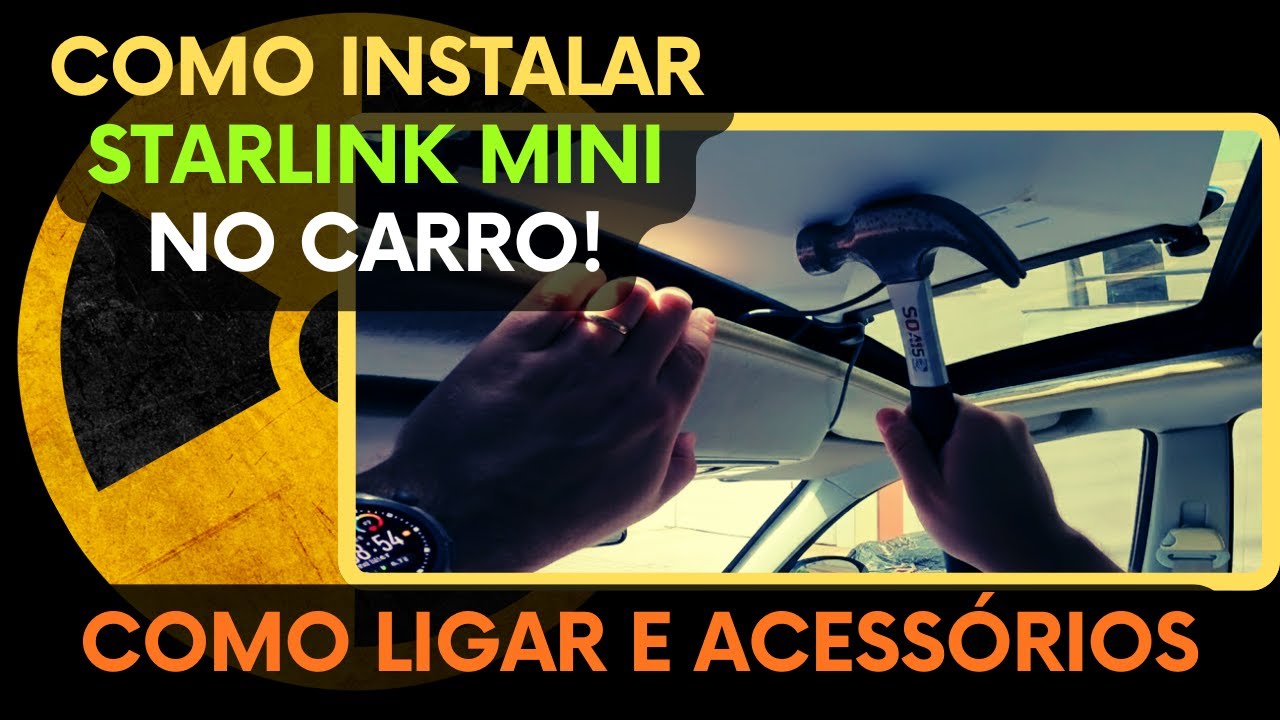 COMO INSTALAR STARLINK MINI NO CARRO - ACESSORIOS E COMO LIGAR#starlink #starlinkbrasil