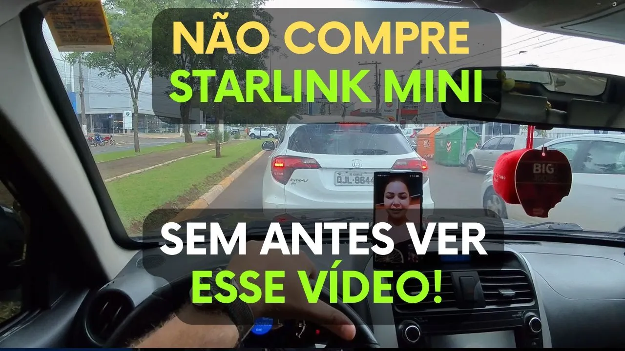 TESTE REAL DA STARLINK MINI EM MOVIMENTO COM MUITA OBSTRUÇÃO DE ÁRVORES!
